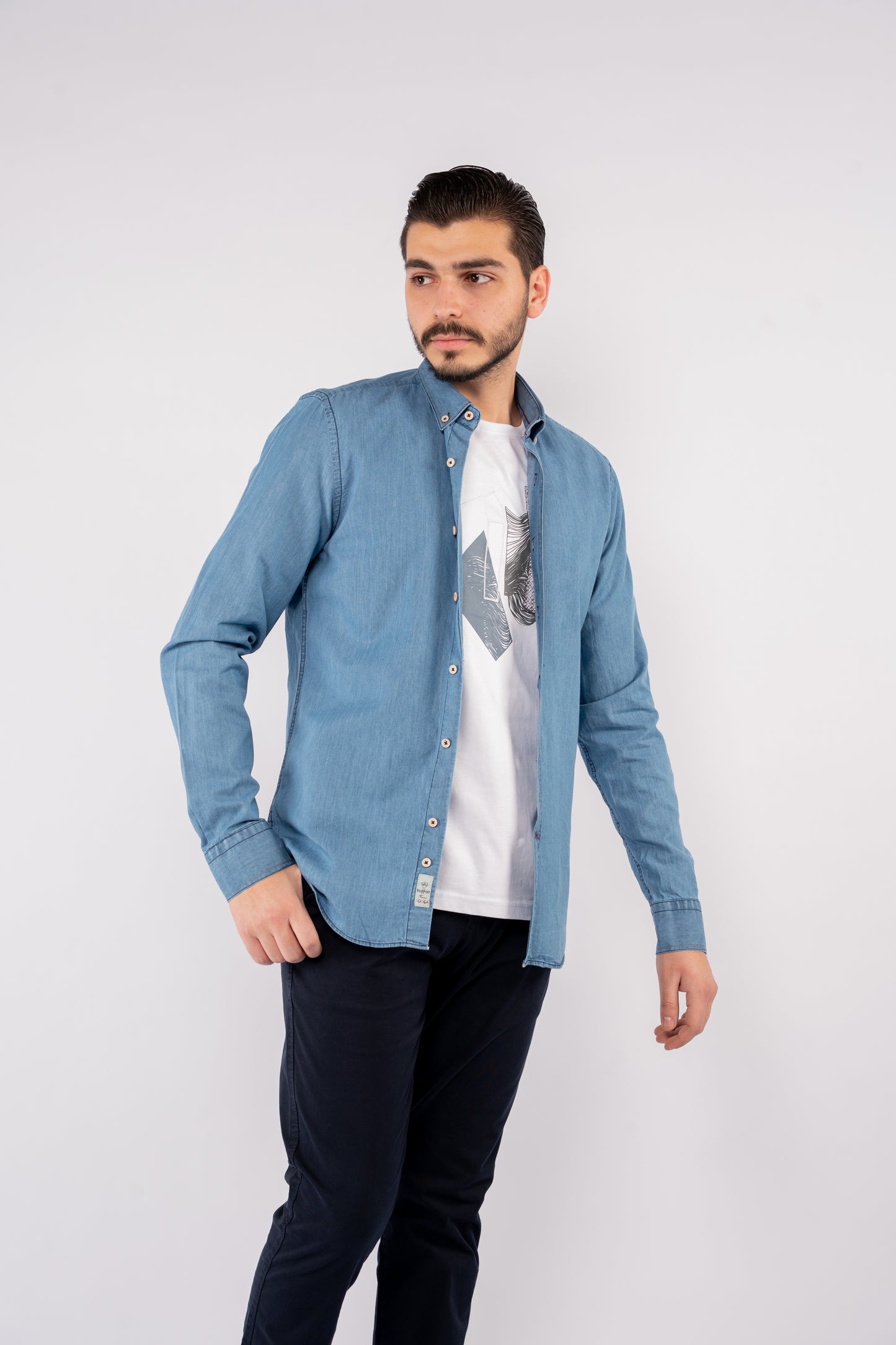 BLUE DENIM SHIRT