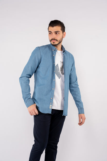BLUE DENIM SHIRT