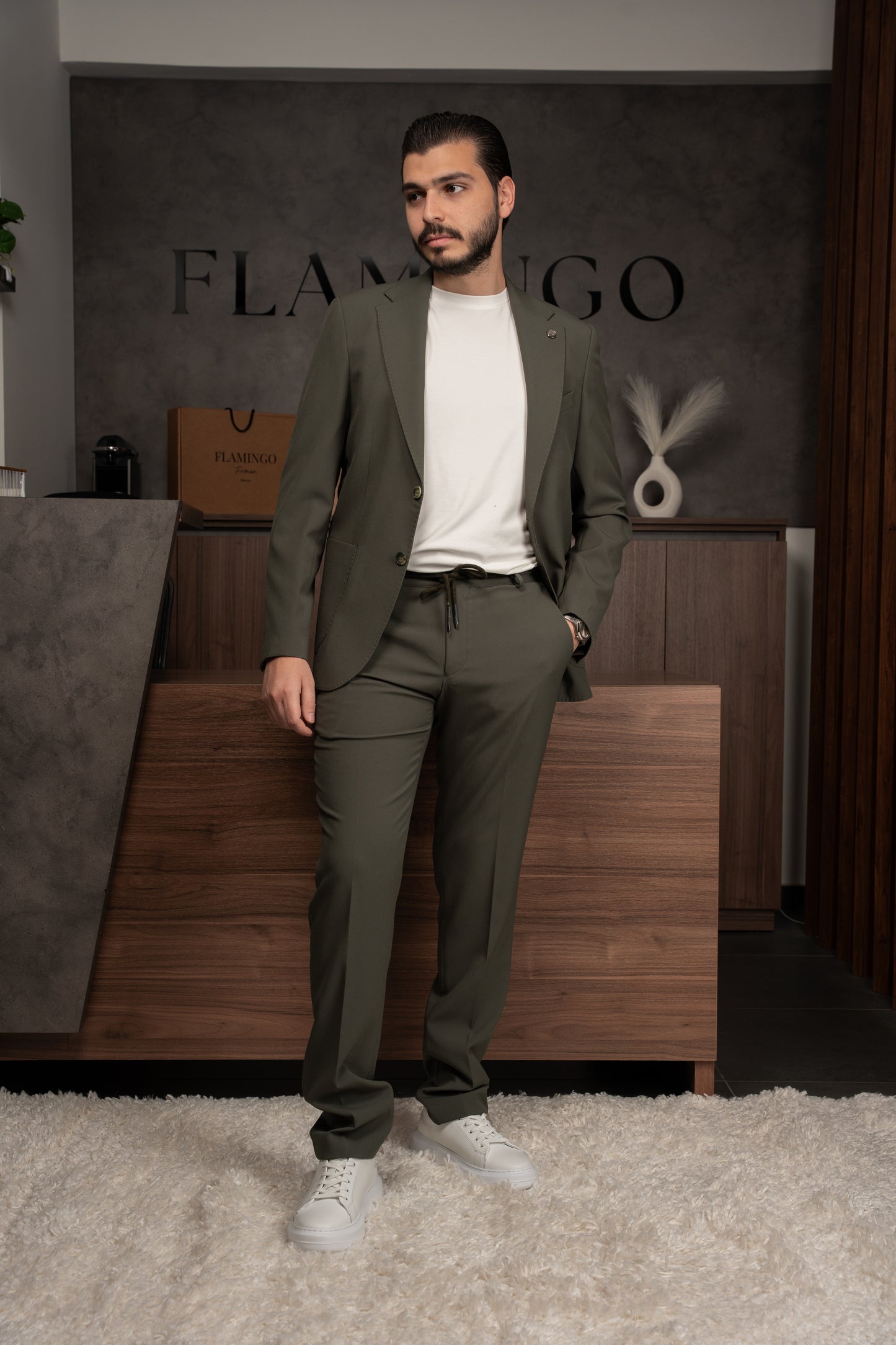 OLIVE TRAVEL SUIT