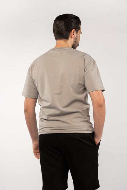 GREY MINIMAL EAGLE TSHIRT