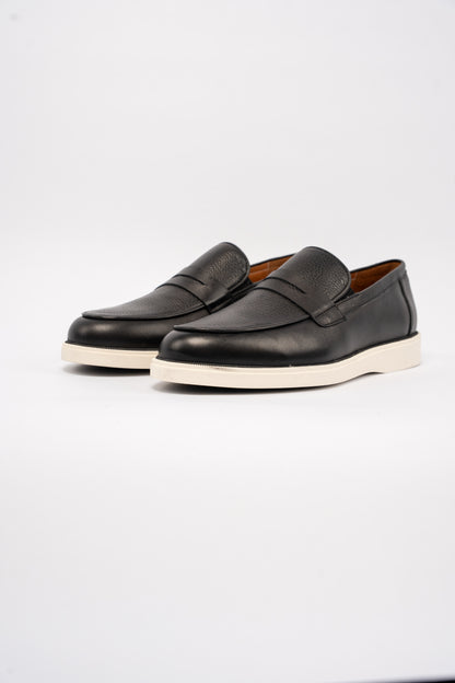 BLACK CASUAL PENNY LOAFER