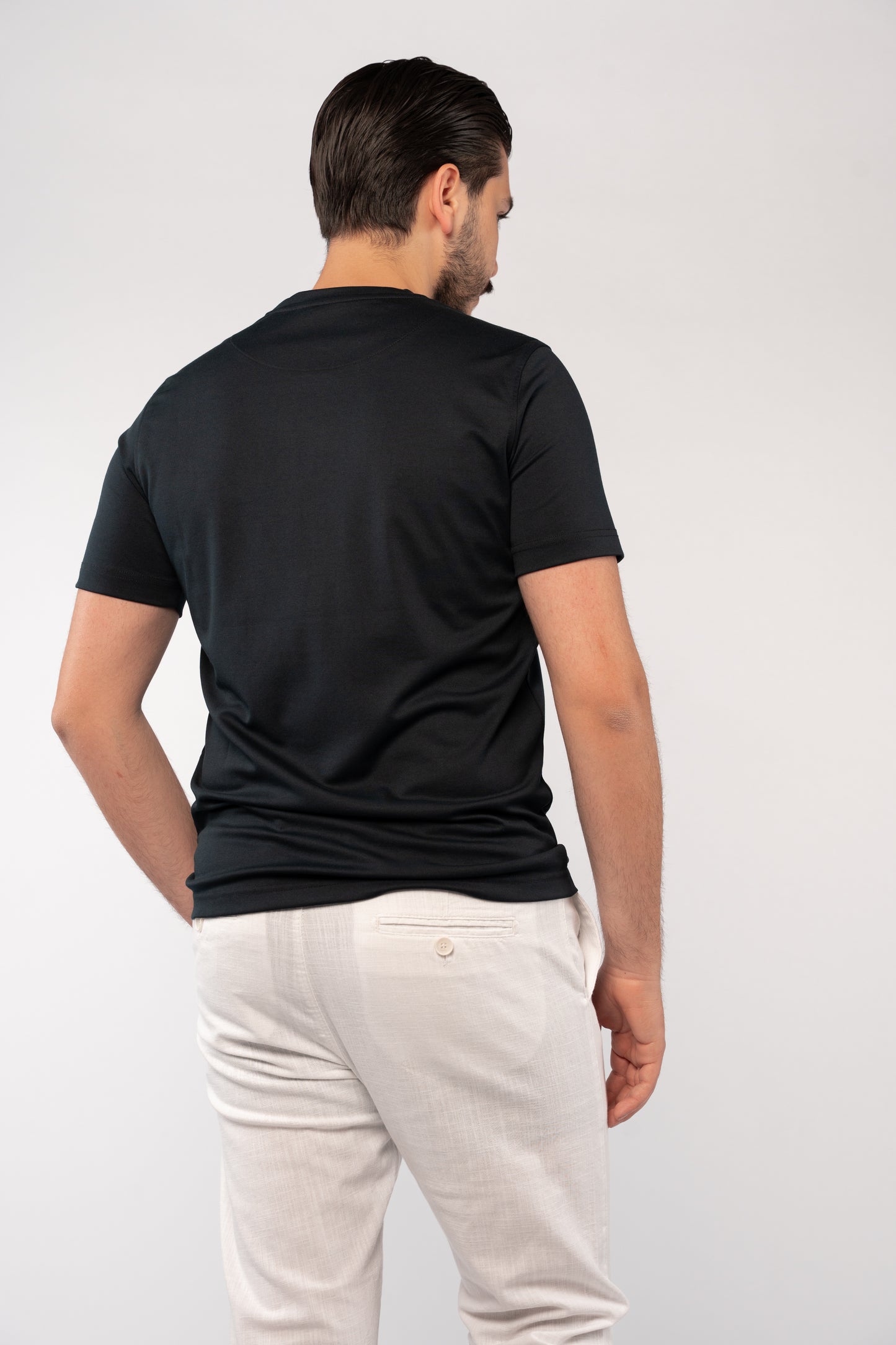 NAVY MERCERIZED TSHIRT