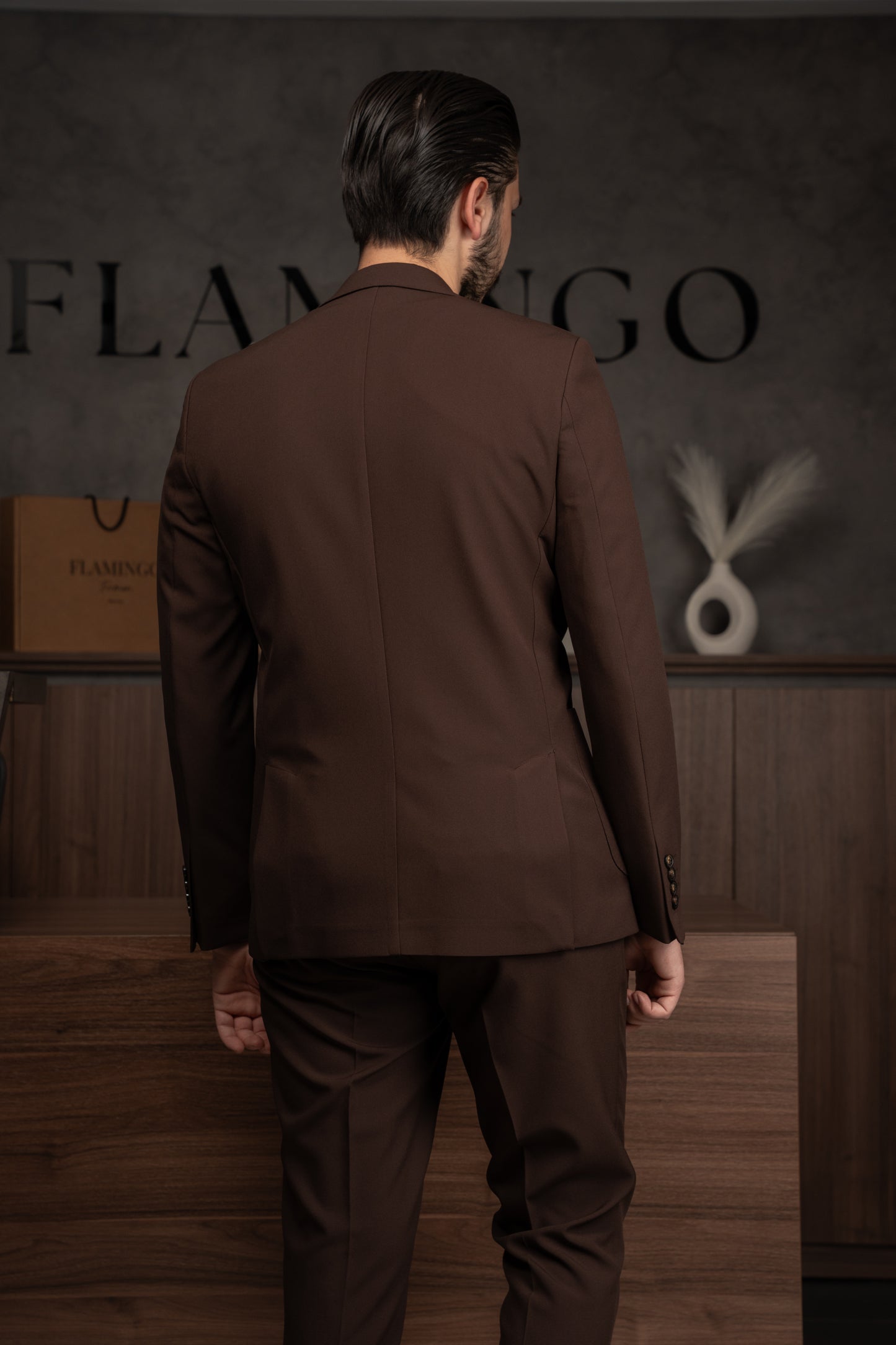 BROWN TRAVEL SUIT