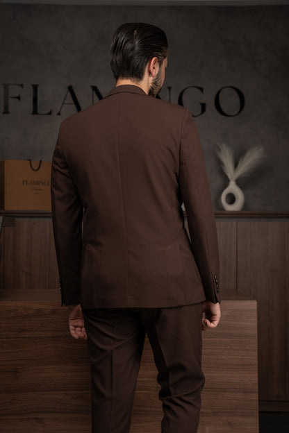 BROWN TRAVEL SUIT