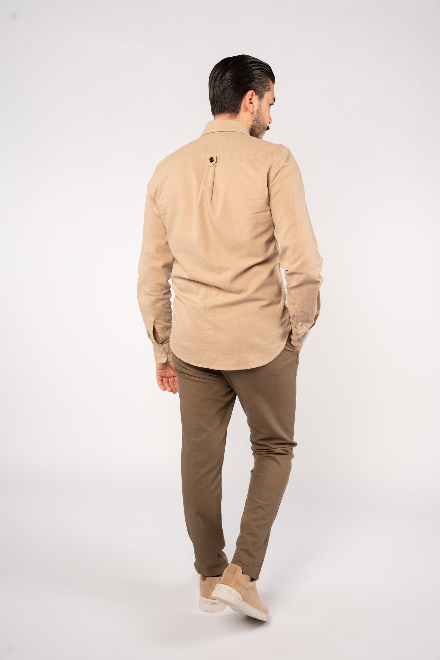 BEIGE LINEN SHIRT