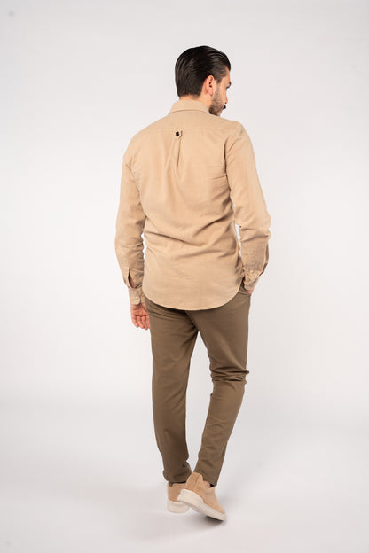 BEIGE LINEN SHIRT