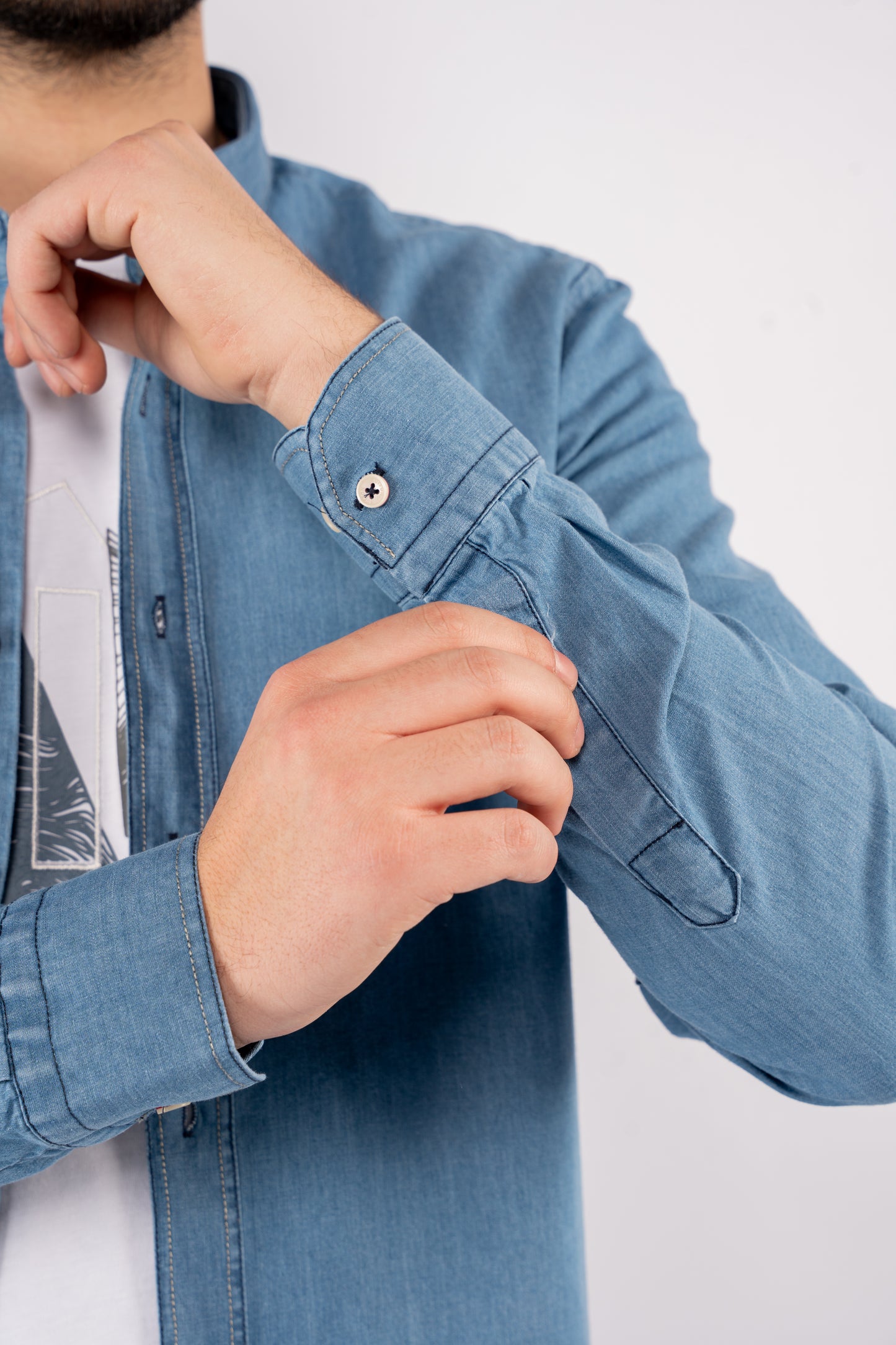 BLUE DENIM SHIRT