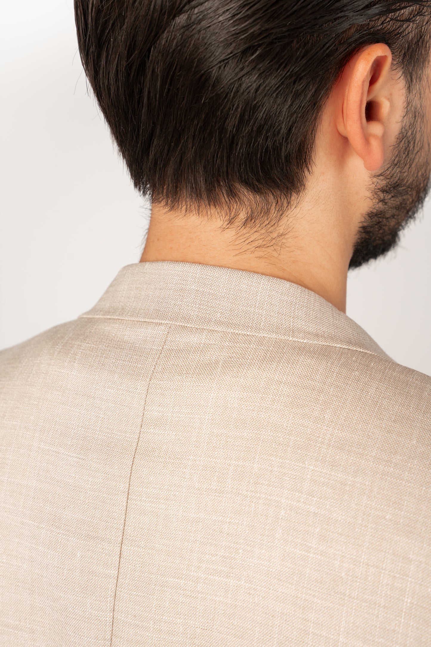 BEIGE SEMI LINEN BLAZER