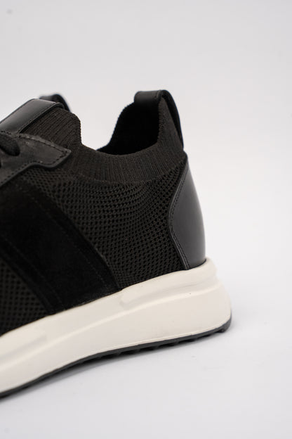 BLACK MIX MATERIAL SNEAKER