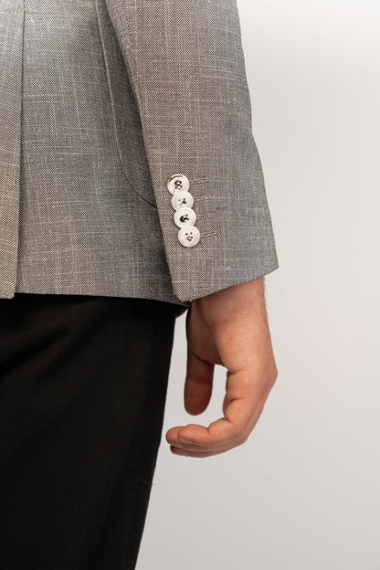 GREY SEMI LINEN BLAZER