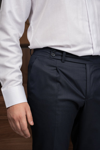 NAVY ITALIAN TROUSERS