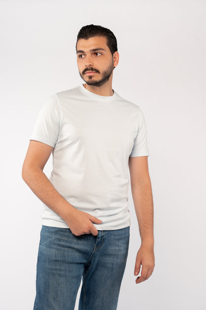 BLUE MERCERIZED TSHIRT