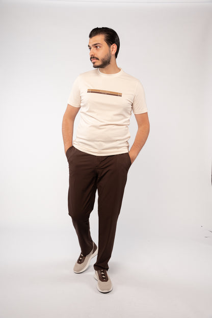 BEIGE TIMELESS MERCERIZED TSHIRT