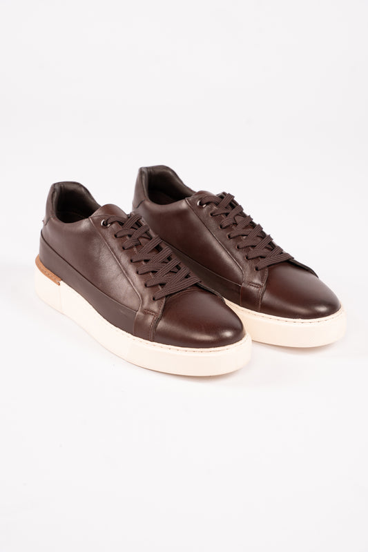BROWN CREAM SOLE SNEAKER