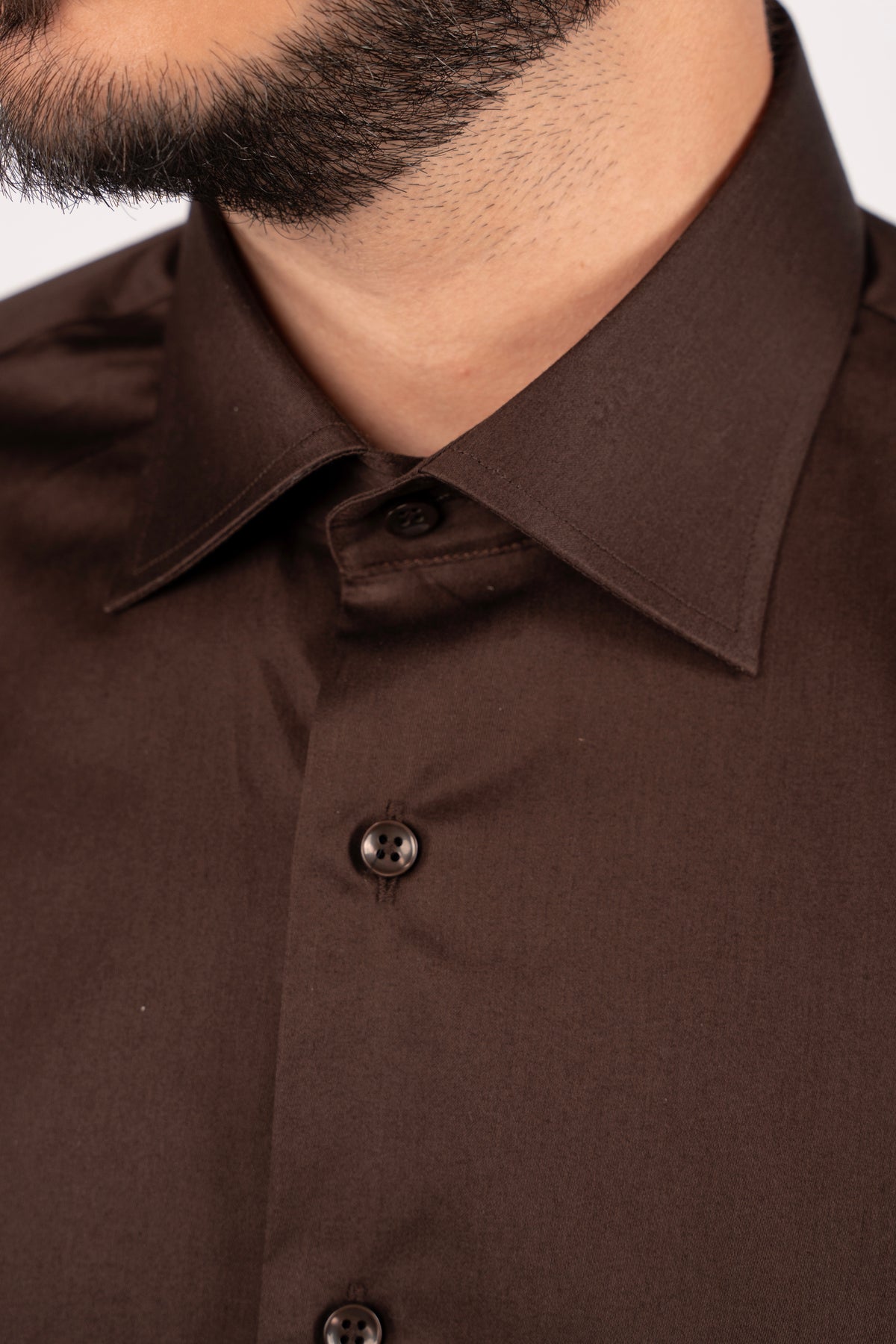 BROWN CLASSIC SHIRT 100% COTTON