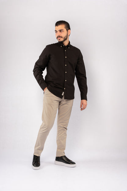 BLACK TIMELESS OXFORD SHIRT
