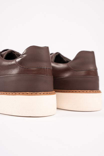 BROWN CREAM SOLE SNEAKER