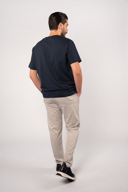 NAVY DISCOVER THICK RELAXED TSHIRT