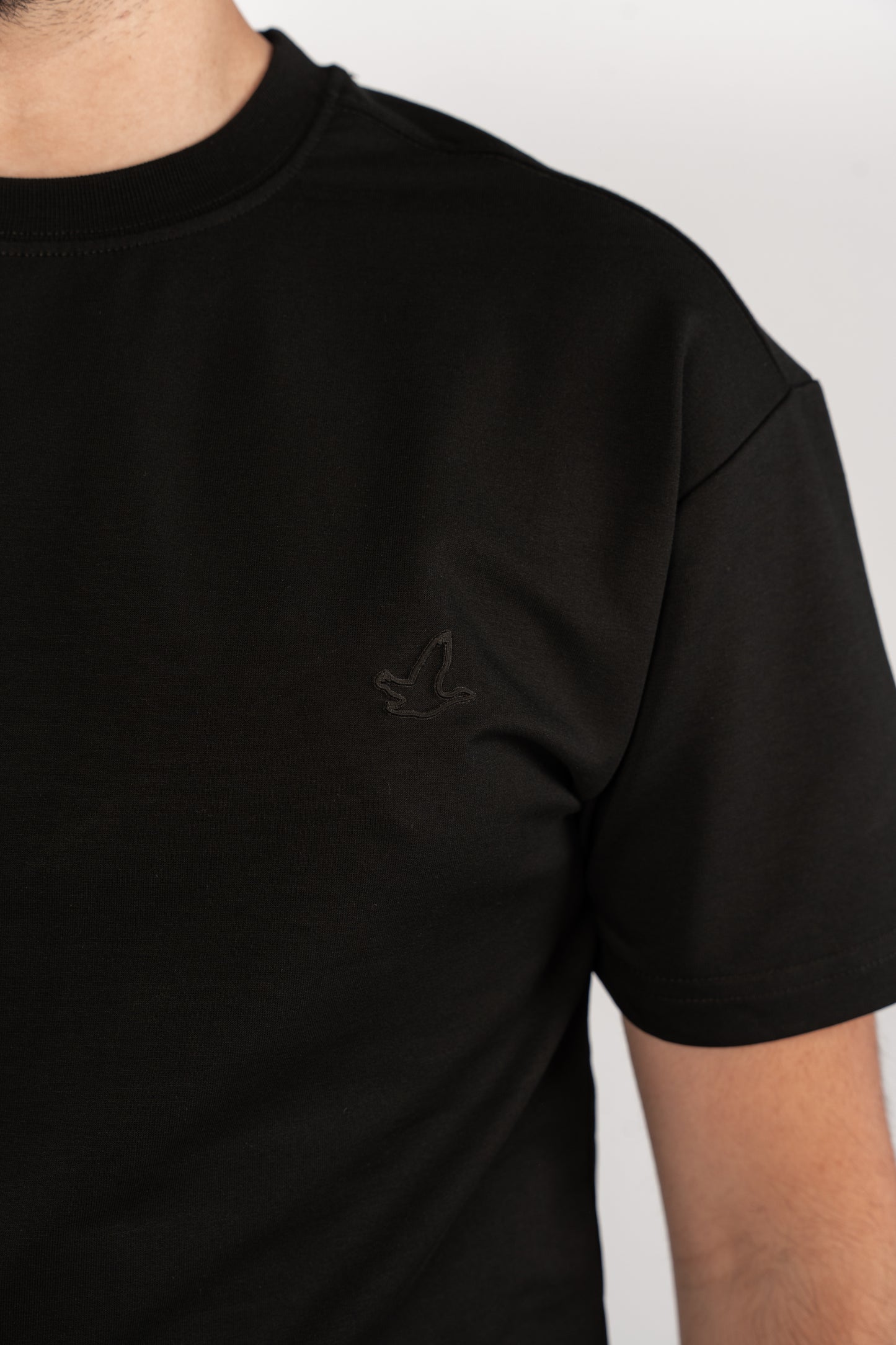BLACK MINIMAL EAGLE TSHIRT