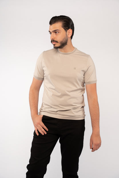 SAND BEIGE RELAXED TSHIRT