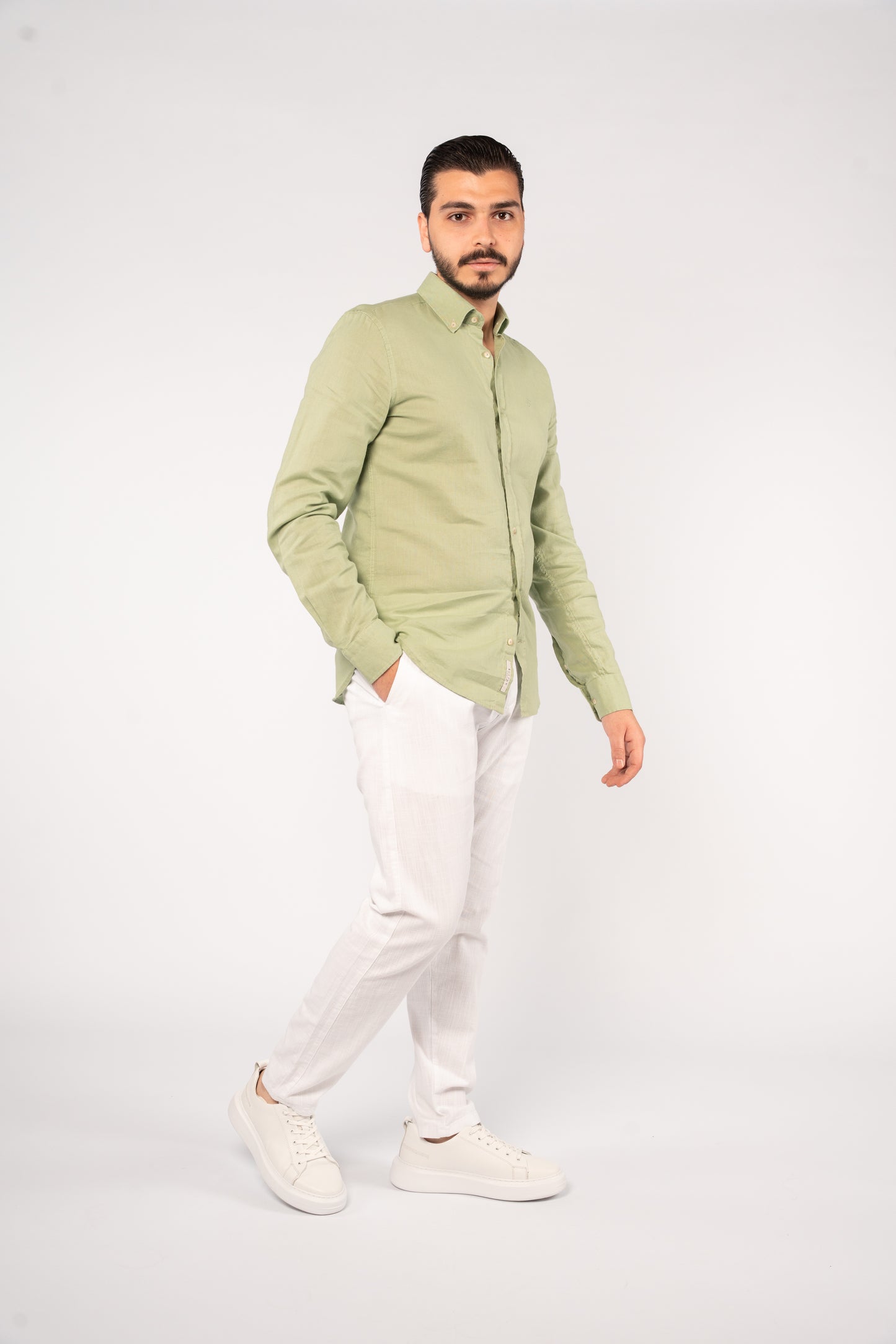MINT LINEN SHIRT