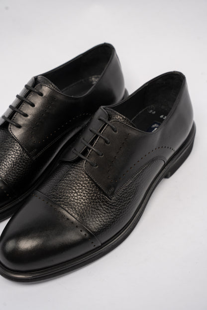 BLACK PREMIUM DERBY SHOE
