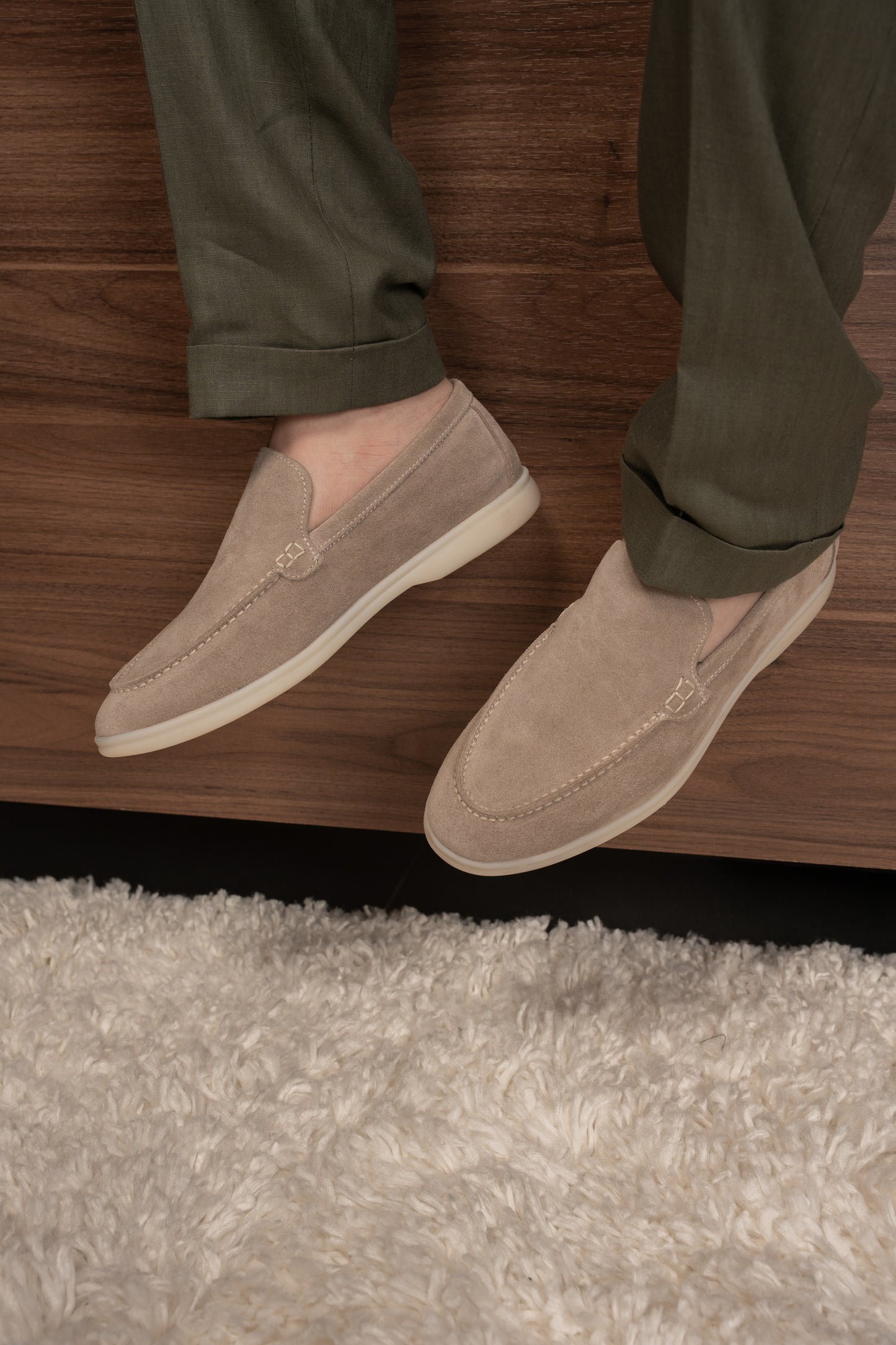 OLIVE CASUAL LINEN SUIT