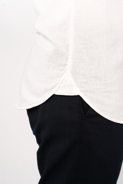 WHITE LINEN SHIRT