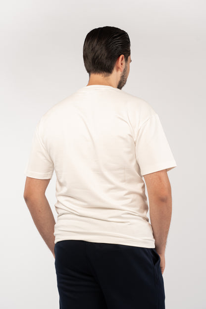 WHITE MINIMAL EAGLE TSHIRT