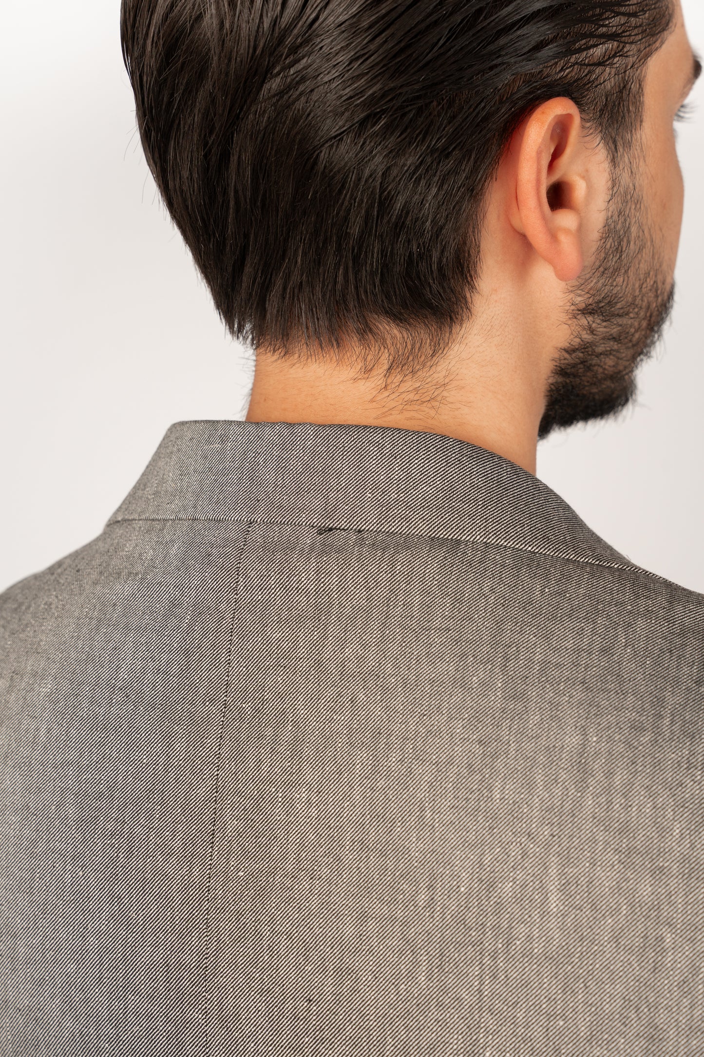 DARK GREY SEMI LINEN BLAZER