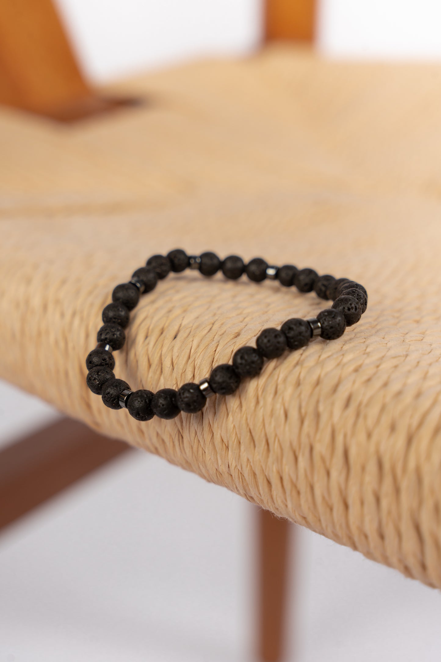 BLACK BEADED  BRACELET