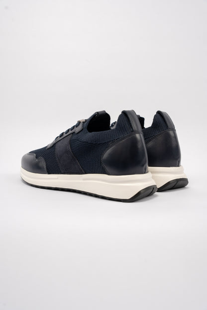 NAVY MIX MATERIAL SNEAKER