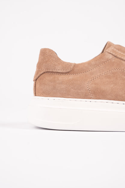 BEIGE SUEDE HIGHSOLE ELASTIC SNEAKER