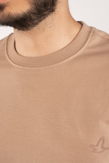 BUFF ORANGE MINIMAL EAGLE TSHIRT