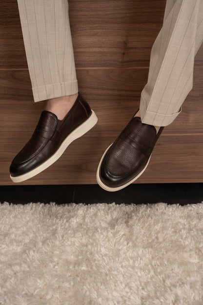 BEIGE LINED DOBETTI SUIT