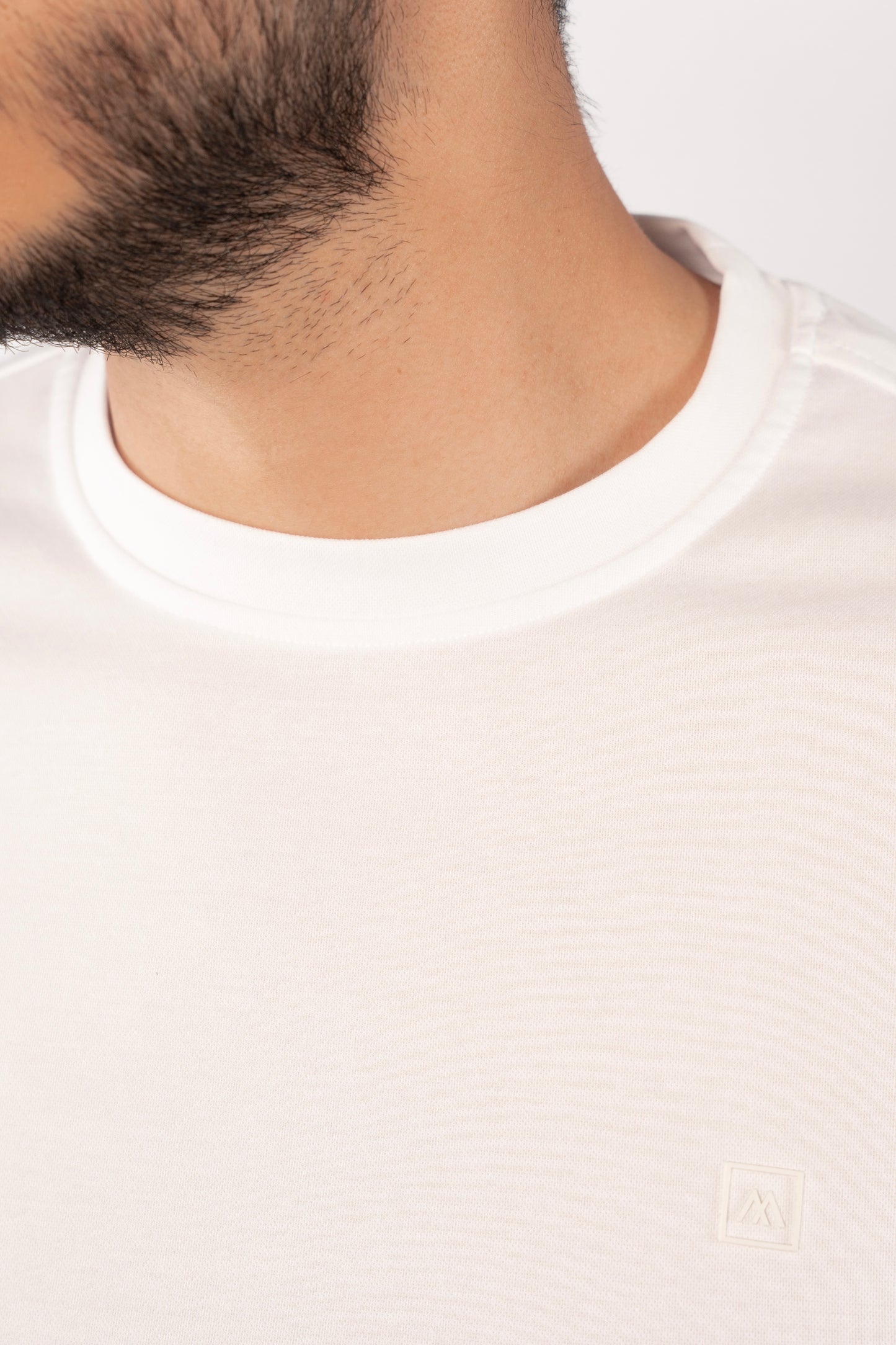 WHITE MERCERIZED TSHIRT