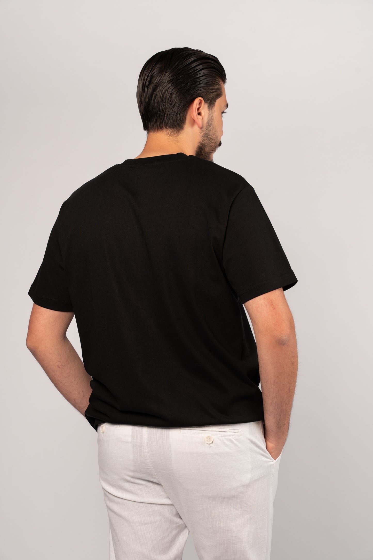 BLACK TENNIS THICK TSHIRT