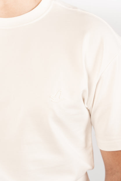 WHITE MINIMAL EAGLE TSHIRT