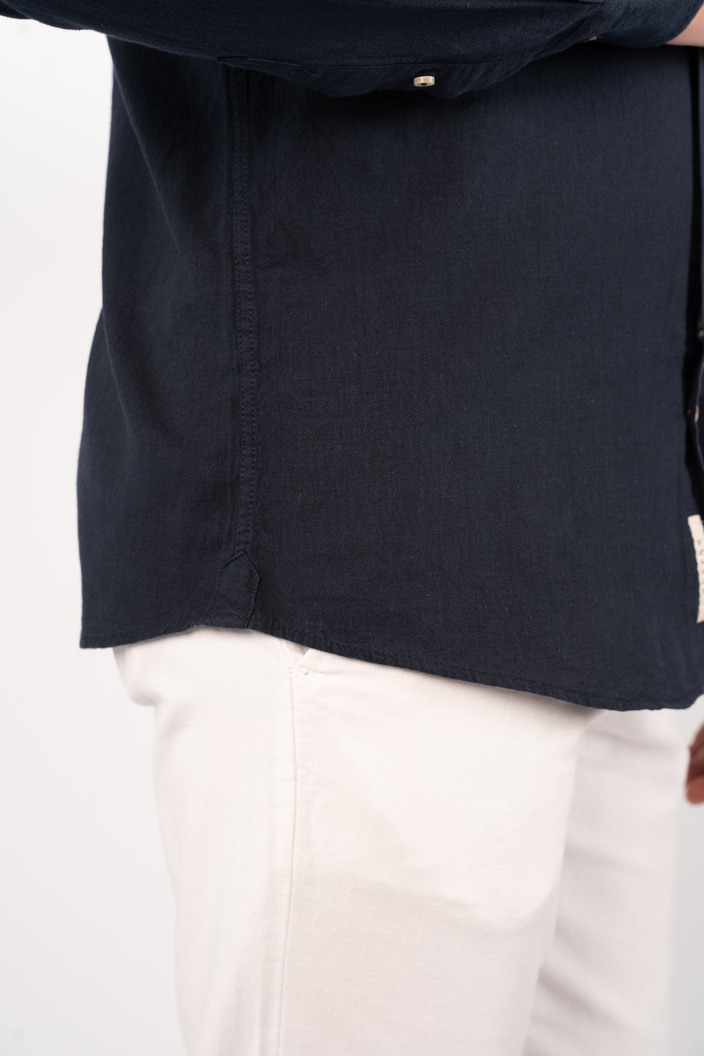 NAVY LINEN SHIRT