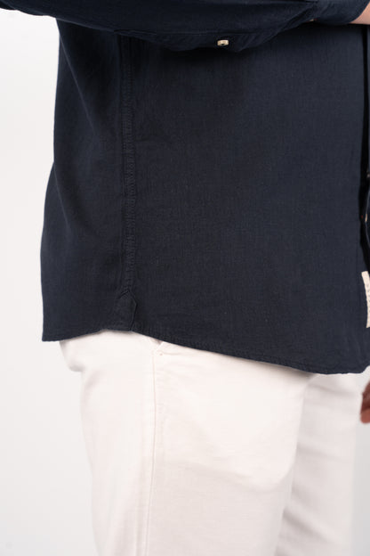 NAVY LINEN SHIRT