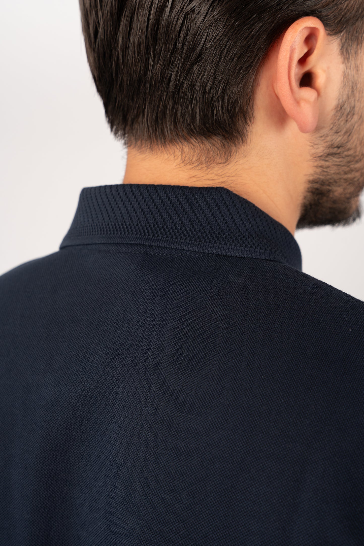 NAVY CASUAL BUTTON POLO
