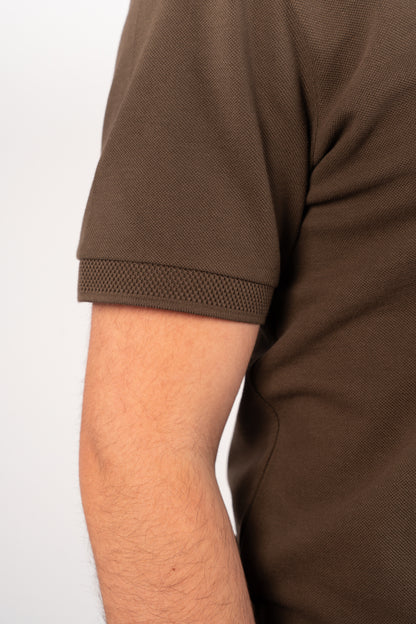 BROWN CASUAL BUTTON POLO