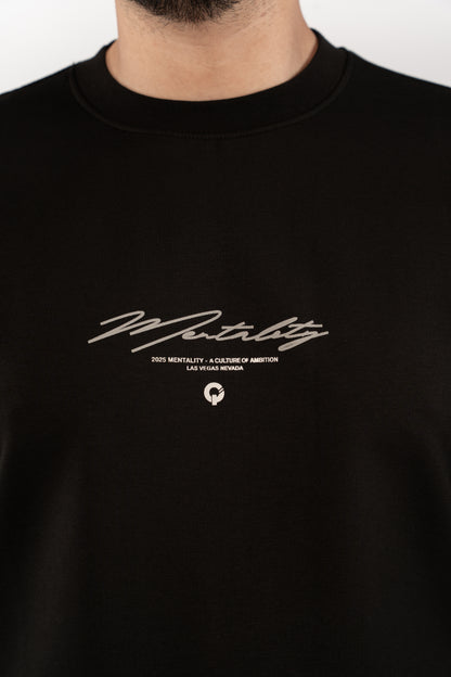 BLACK MENTALITY RELAXED TSHIRT