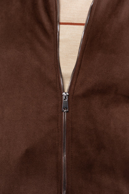 BROWN SUEDE URBAN JACKET
