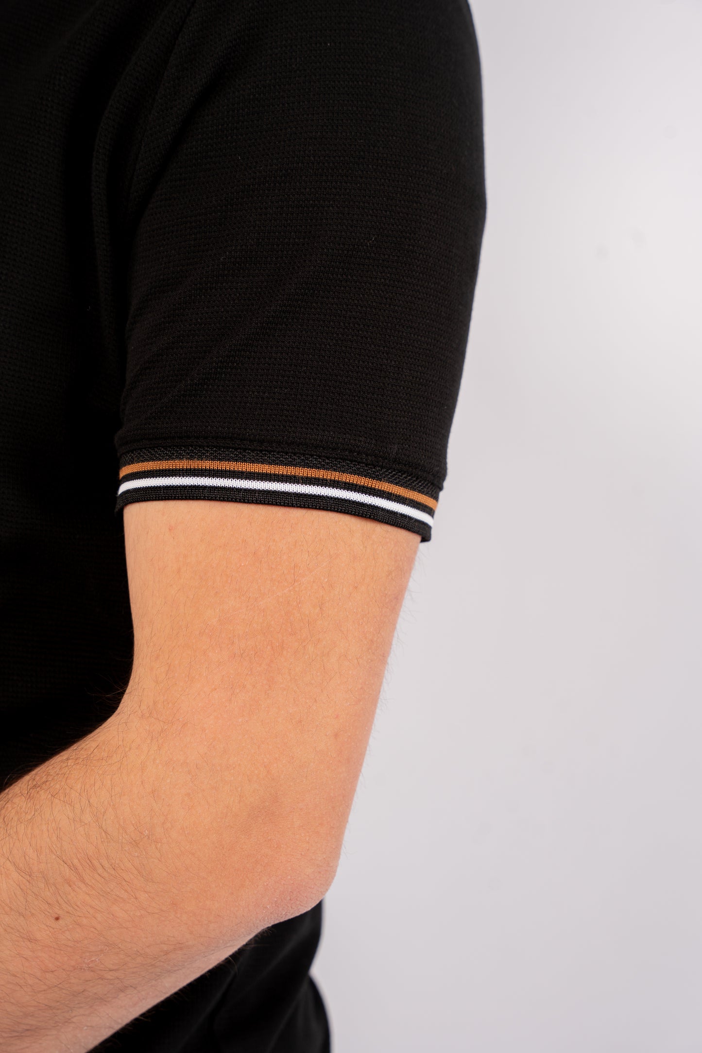 BLACK PIQUET POLO