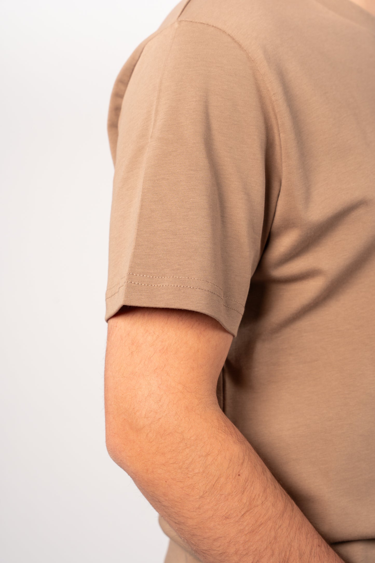 BEIGE DISCOVER THICK RELAXED TSHIRT