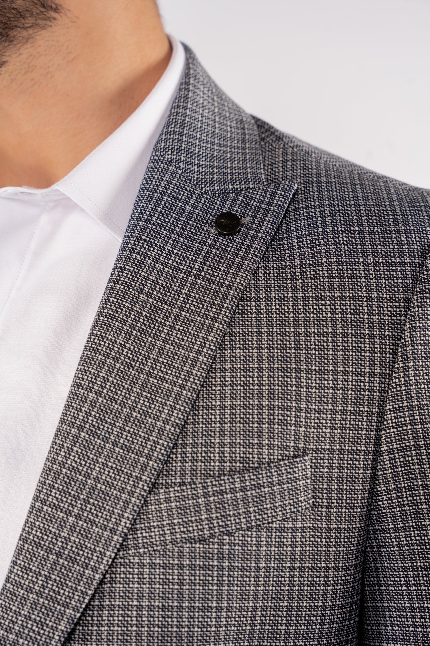 NAVY URBAN GRID BLAZER