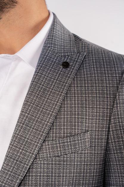 NAVY URBAN GRID BLAZER