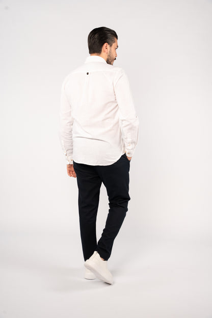 WHITE LINEN SHIRT