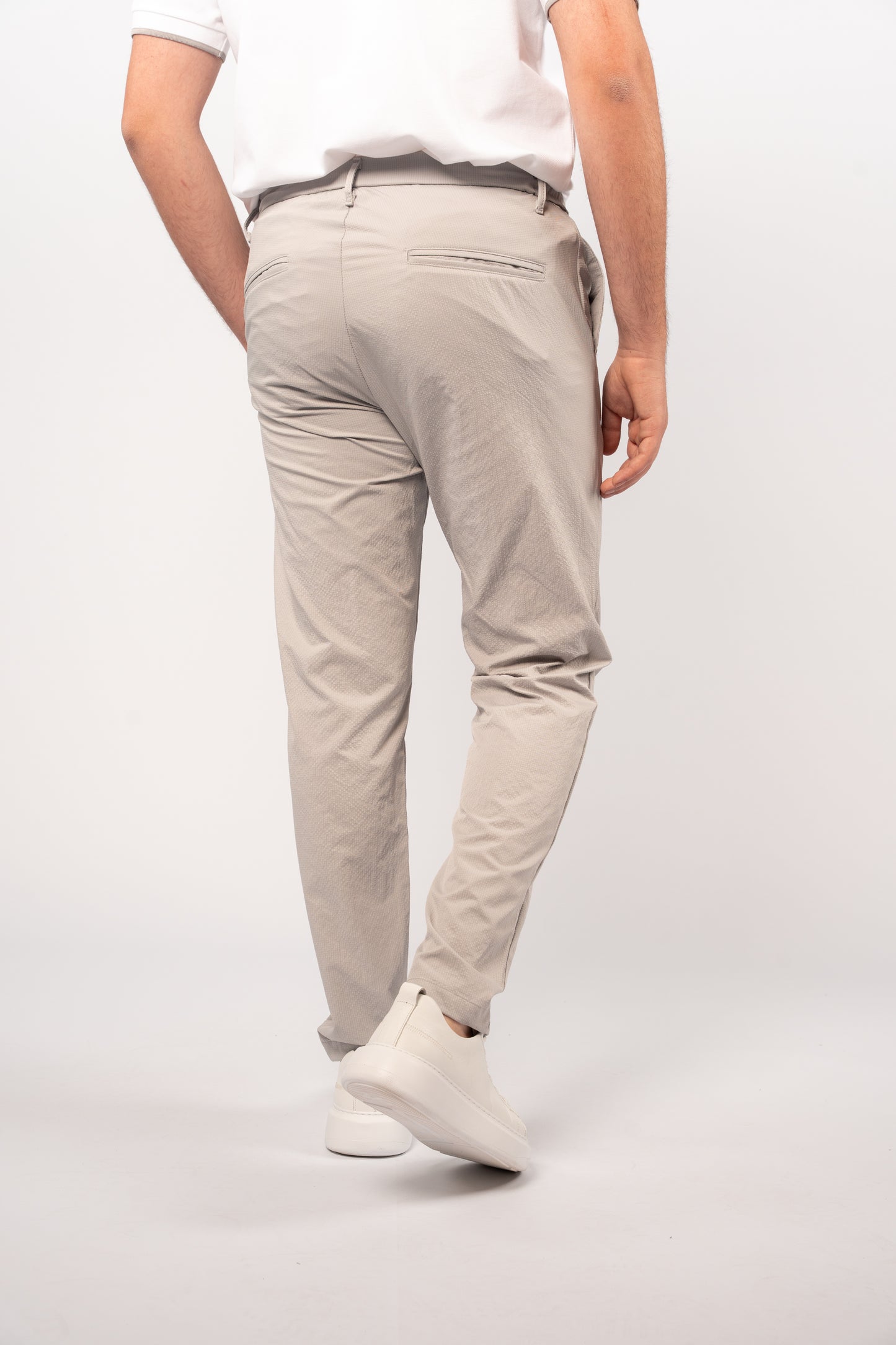 GREY CASUAL TROUSERS
